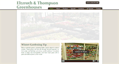 Desktop Screenshot of eandtgreenhouses.com